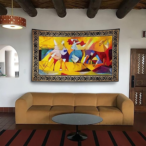 

Picasso Wall Tapestry Art Decor Famous Painting Photograph Backdrop Blanket Curtain Hanging Home Bedroom Living Room Decoration