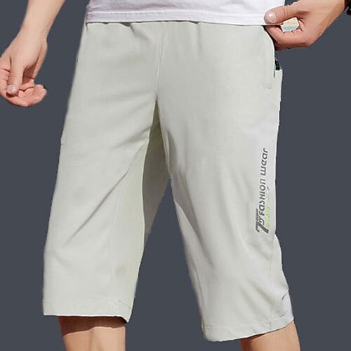 

Per uomo Pantaloncini sportivi Pantaloni corti Pantaloncini casual Pantaloni modello Capri Tasche Vita elastica Alfabetico Comfort Esterno Giornaliero Per uscire Di tendenza Streetwear Nero Blu