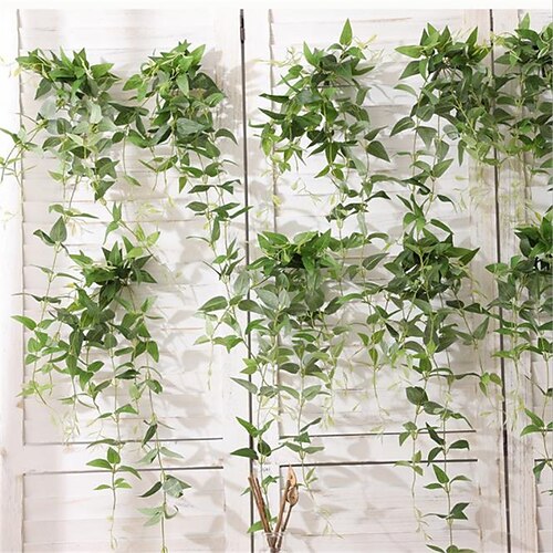 

2PCS Wedding Layout Simulation Flower Iron Lotus Leaves Home Decoration Soft Installation Green Plants Rattan Plants 80CM