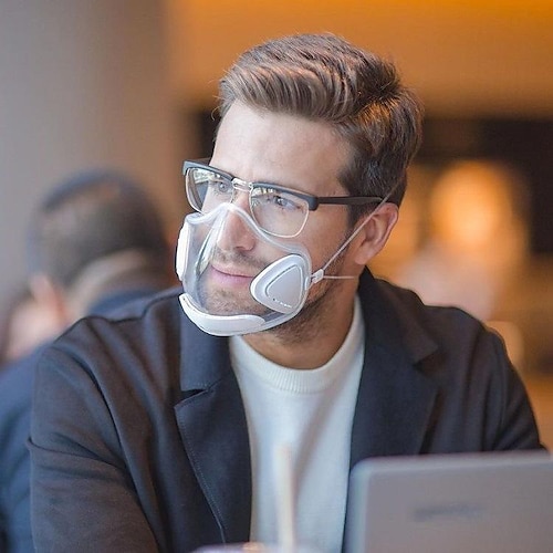 

Reusable Filter Face Shield Transparent Anti-Fog Surface