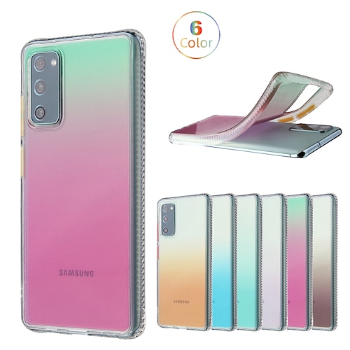 

teléfono Funda Para Samsung galaxia Funda Trasera S23 S22 S21 S20 Plus Ultra A32 Note 20 Ultra Marco Antigolpes IMD Protector de cuerpo completo Gradiente de Color TPU ordenador personal