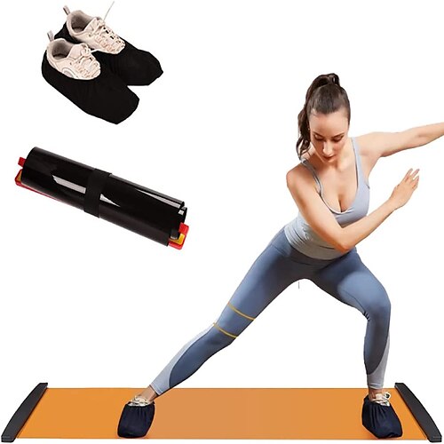 

Workout Sliding Board for Indoor Outdoor FitnessExercise Equipment Slide Board for Speed Balance TrainingSliding Mat for Hockey Skiing Ice Skating at Home