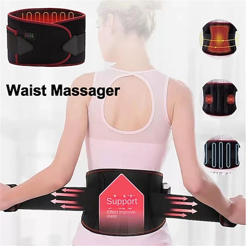 

terapia de calor cinta lombar massageador de suporte massageador de cintura cinto traseiro hérnia de disco escoliose nas costas alívio da dor coluna vertebral