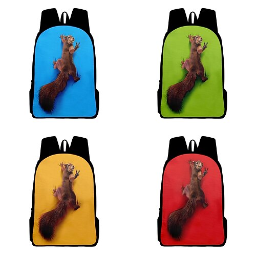 

Zaino per la scuola Bookbag Con animale 3D per Studente bambini Maschio Resistenti Massima capacità Spallacci regolabili Tessuto Oxford Cartella Zaino Cartella 15.811.85.1 pollice