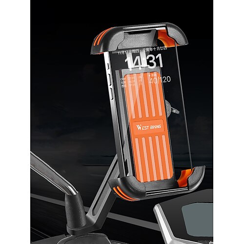 

WEST BIKING electric car mobile phone rack Bicycle battery bike ride shockproof fixed take-out navigation bracket