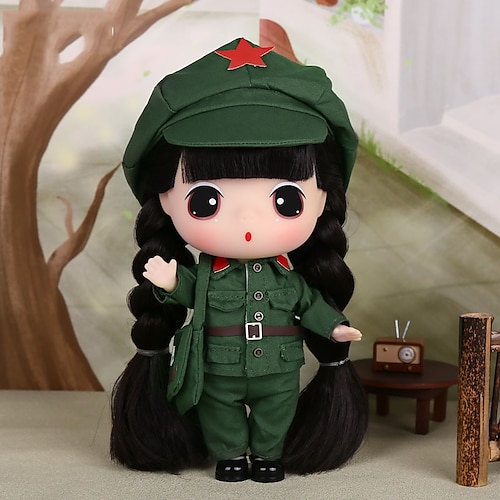 

ddung fashion doll dongji do exército vermelho ótimo presente para meninos e meninas com mais de 3 anos