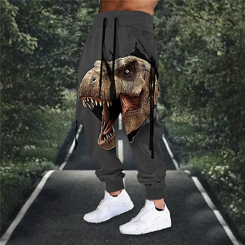 

Per uomo Pantaloni della tuta Pareggiatore Pantaloni A cordoncino Vita elastica Stampa 3D Animali Stampe astratte Comfort Sportivo Informale Giornaliero Misto cotone Streetwear Originale Blu marino