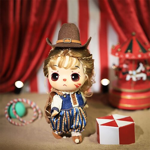 

ddung dongji [série de circo] treinador de animais, boneca de vestir, decoração de figura de caixa, conjunto de brinquedos reutilizáveis, adequado para presentes para pessoas com mais de 3 anos!