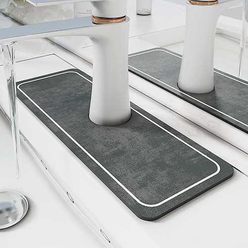 Kitchen Sink Faucet Mat Bathroom Carpet Diatom Mud Super Absorbent Drying  Pad