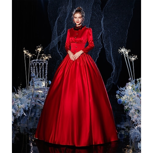 

Prinzessin Shakespeare Gotische Lolita Viktorianisch Vintage inspiriert Mittelalterlich Kleid Partykostüm Ballkleid Damen Kostüm Jahrgang Cosplay Party Abendgesellschaft Maskerade 3/4-Ärmel Ballkleid