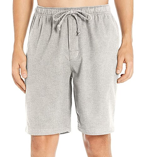 

Herre Atletiske shorts Sved shorts Lomme Snørelukning Elastisk Talje Vanlig Komfort Åndbart udendørs Daglig Ferie Bomuldsblanding Gade Stilfuld Sort Grå
