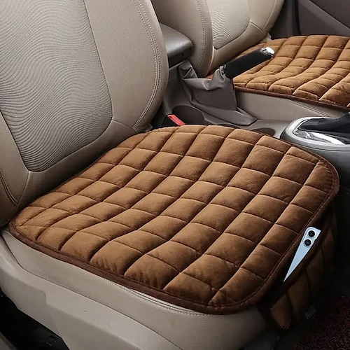 1Pc Rear Car Seat Cushion, Non-Slip Rubber Bottom With Storage