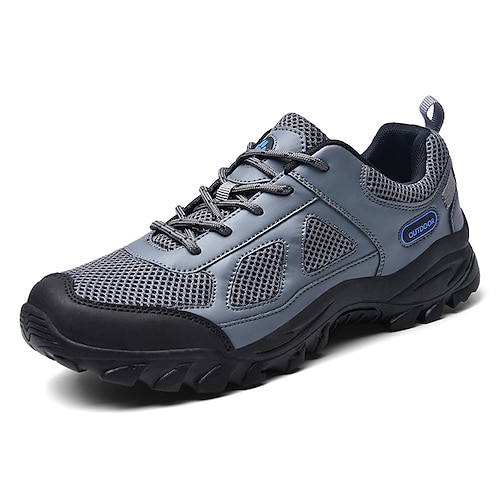 

Herren Turnschuhe Sportlicher Look Übergrössen Sport Casual Outdoor Täglich Wandern Gitter Atmungsaktiv Schwarz Grau Frühling Sommer