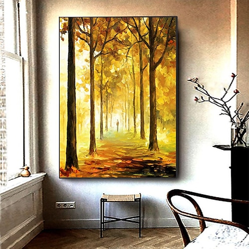 

fatto a mano dipinto a mano pittura a olio parete moderna tela astratta autunno pittura spatola pittura oro pittura murale decorazione della casa arredamento tela arrotolata senza cornice non tesa