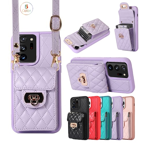 

Phone Case For Samsung Galaxy Back Cover S23 S22 S21 S20 Plus Ultra Full Body Protective Dustproof Four Corners Drop Resistance Solid Colored TPU PU Leather