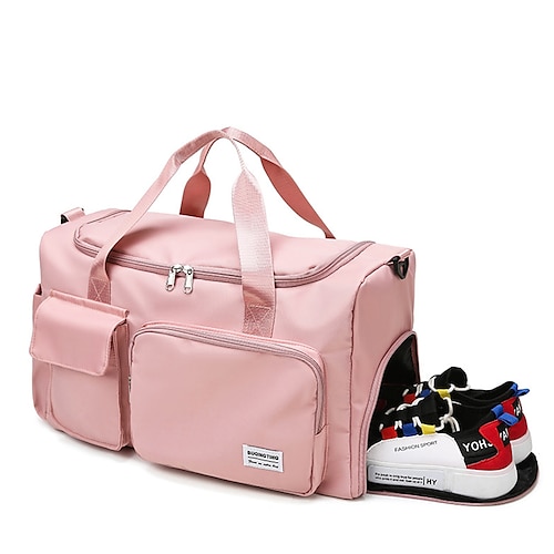 

Unisex Massima capacità Impermeabile Tessuto Oxford Borsa da viaggio Cerniera Tinta unica Esterno Viola chiaro Verde Grigio Viola