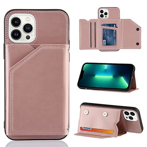 

Phone Case For Apple Back Cover iPhone 14 Pro Max Plus 13 12 11 Mini X XR XS 8 7 Full Body Protective with Wrist Strap anti-drop Solid Colored TPU PU Leather