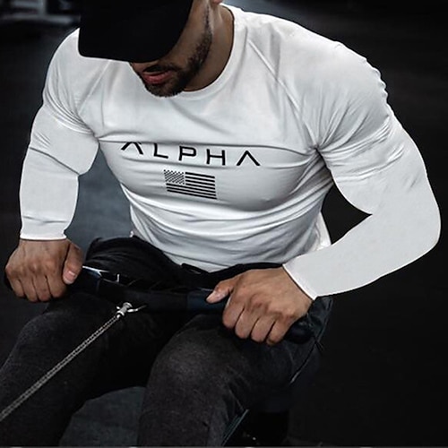 

Per uomo T-shirt Compressione T-shirt da corsa Manica lunga Livello Base Sportivo Athleisure Inverno Traspirante Asciugatura rapida Elasticizzato Corsa Jogging Addestramento abbigliamento sportivo