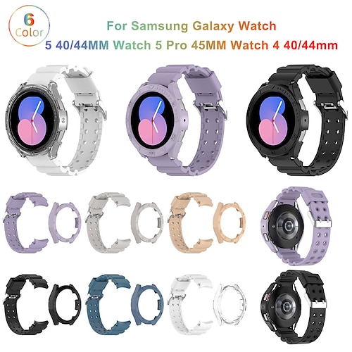 

1 pcs Bracelet de montre connectée pour Samsung Galaxy Watch 5 40/44mm Watch 4 40/44mm Watch 5 40mm Watch 5 44mm Watch 4 40mm Watch 4 44mm PUT Montre intelligente Sangle Imperméable Luxe Ajustable