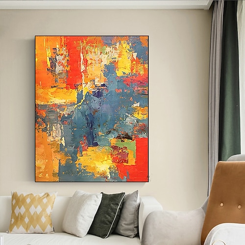 

Pintura al óleo hecha a mano lienzo decoración de arte de la pared abstracto moderno para la decoración del hogar pintura enrollada sin marco sin estirar