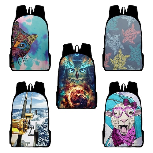 

School Backpack Bookbag Cartoon 3D Bandhnu for Student Kids Boys Wear-Resistant Large Capacity Adjustable Shoulder Straps Oxford Cloth School Bag Back Pack Satchel 15.811.85.1 inch