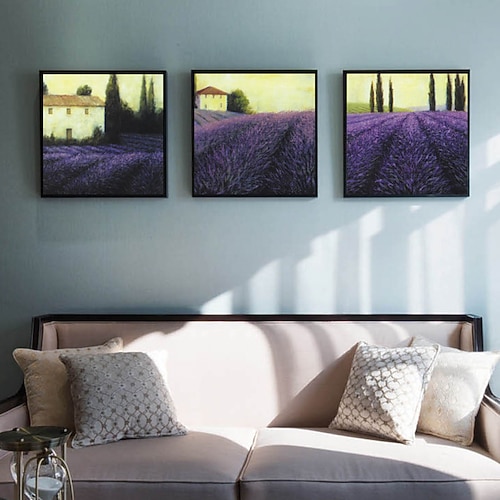 

3 Panels Landscape Prints Wall Art Modern Picture Home Decor Wall Hanging Gift With Inner Frame 12'' x 12'' (30x30cm