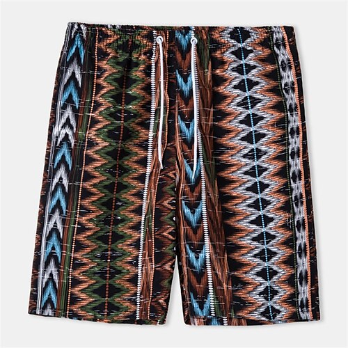 

Per uomo Boxer da surf Pantaloncini da mare Boxer da mare Pantaloncini estivi Pantaloncini da spiaggia A cordoncino Vita elastica Stampa 3D Pop art Geometria Traspirante Morbido Breve Informale