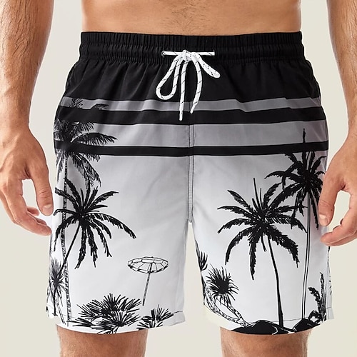 

Herre Surfeshorts Badeshorts Sommershorts Strandshorts Snorer med mesh fôr Elastisk midje Kokosnøttre Grafiske trykk Hurtigtørkende Kort Avslappet Daglig Ferie Bohem Hawaiisk 1 2 Mikroelastisk