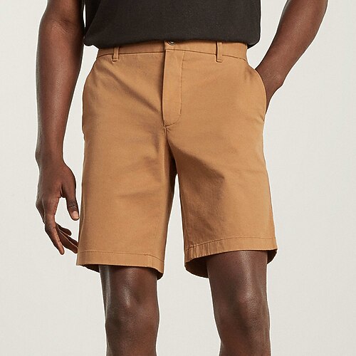 

Men's Shorts Chino Shorts Bermuda shorts Casual Shorts Pocket Plain Comfort Knee Length Outdoor Daily Holiday Basic Streetwear Black Brown