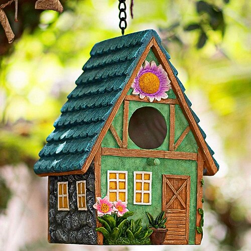 

casas de pájaros para el espacio exterior pajareras colgantes para exteriores casas de pájaros azules para el exterior regalos para los amantes de las aves golondrina de árbol pájaro pinzón pájaros salvajes reyezuelo carbonero