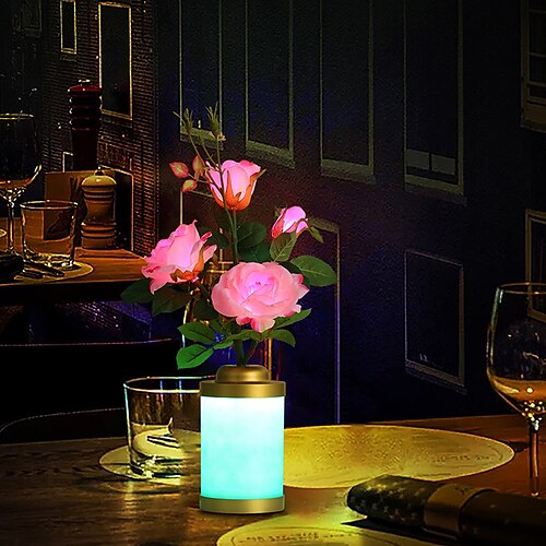 

Luci Rosa Con Vaso Luci Decorative San Valentino Regalo Di Nozze Camera Da Letto Lampada Atmosfera