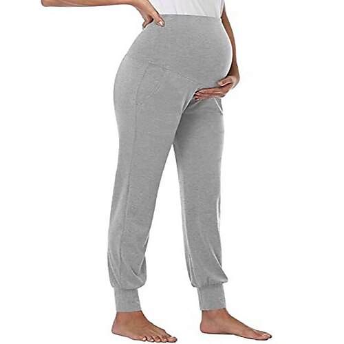 

da donna pantaloni da yoga pantaloni premaman abbigliamento sportivo tasca stile yoga vita alta asciugatura rapida palestra allenamento pantaloni da ballo pantaloni nero grigio sportivo abbigliamento