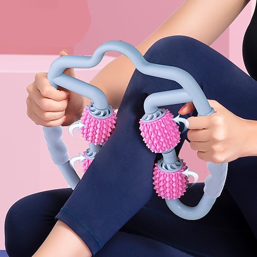 

fit roller pros rullo muscolare fascia a sei ruote rullo anticellulite rullo massaggiante per alleviare il dolore muscolare coscia polpaccio braccio spalla ridurre la cellulite massaggio profondo dei