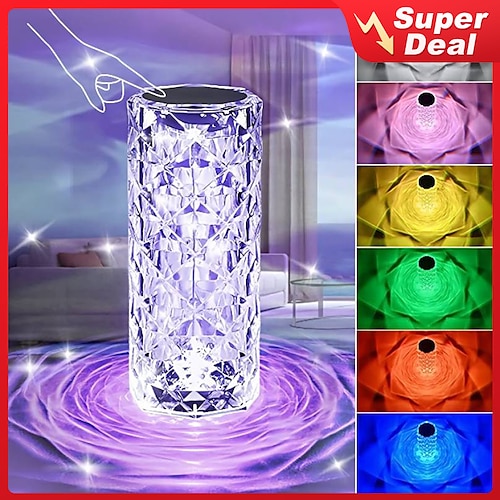 

Crystal Table Lamp Ambient Lamps Christmas Gift Modern Contemporary USB Powered For Bedroom Girls Room Crystal <5V