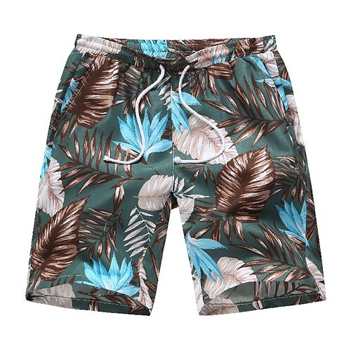 

Per uomo Boxer da surf Pantaloncini da mare Boxer da mare Pantaloncini estivi Pantaloncini da spiaggia A cordoncino Vita elastica Stampa 3D Pop art A foglia Traspirante Morbido Breve Informale