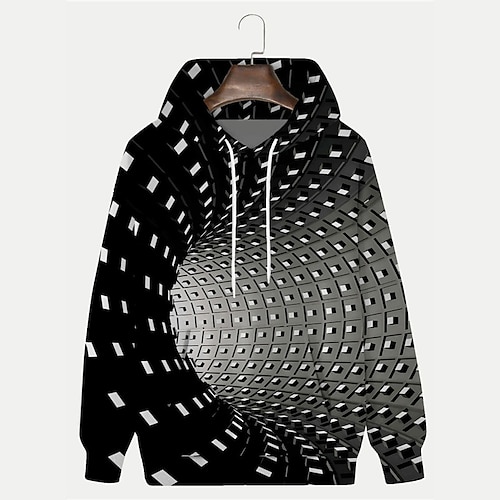 

Herren Hoodie Sweatshirt Kapuze Schwarz Mit Kapuze 3D-Druck Grafik-Drucke Bedruckt Täglich Sport 3D-Druck Basic Strassenmode Designer Frühling Herbst Bekleidung Kapuzenpullover Sweatshirts