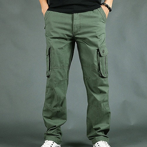 Men's Cargo Pants Cargo Trousers Trousers Leg Drawstring 6 Pocket