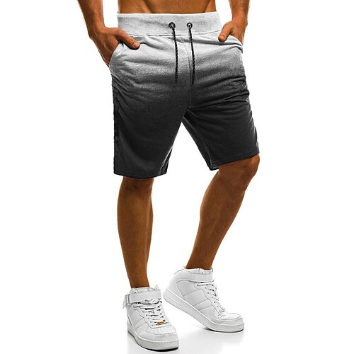 

Per uomo Pantaloncini sportivi Pantaloncini attivi Pantaloncini da sudore Tasche A cordoncino Stampa Comfort Indossabile Esterno Giornaliero Streetwear Informale Grigio chiaro Grigio scuro Media