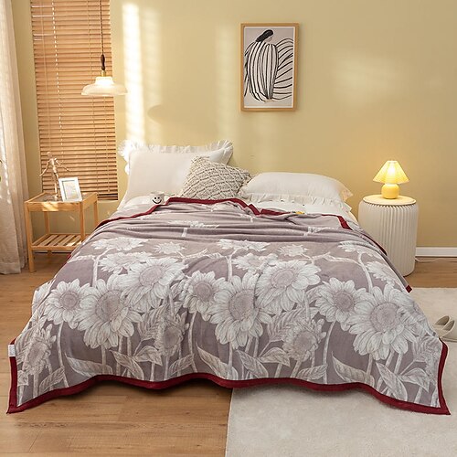 

Upgrade Style Cloud Mink Velvet Throw Blanket Printing Soft Blankets for Beds Living Room Bedroom Air Conditioning Bed Blankets for Sofa
