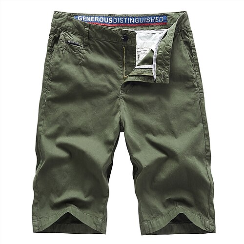 

Herre Chino shorts Bermuda shorts Arbejdsshorts Lomme Bogstaver Komfort udendørs Daglig I-byen-tøj Mode Gade militærgrøn Lysegrå