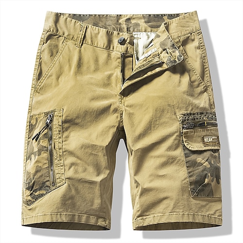 

Herren Cargo Shorts Kurze Hosen Shorts Kurze Hosen Kurze Hose für Wanderer Multi Pocket Gerade geschnitten Bedruckt Einfarbig Komfort tragbar Knielänge Outdoor Täglich 100% Baumwolle Sport Stilvoll