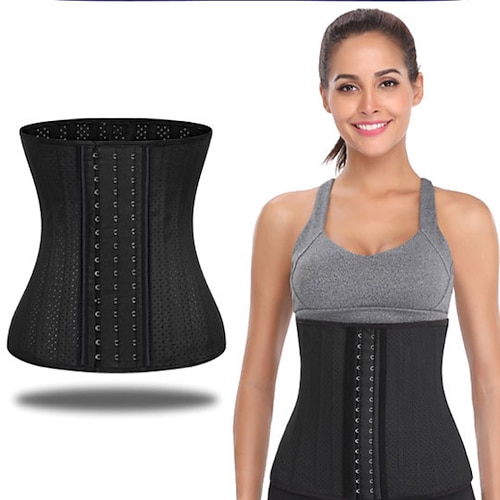 

Damen-Hochleistungskorsett mit doppeltem Stahlknochen Taillentrainer Korsetts Unterbrust-Body Shaper 25 Stahlknochengürtel Fitness-Schutzausrüstung