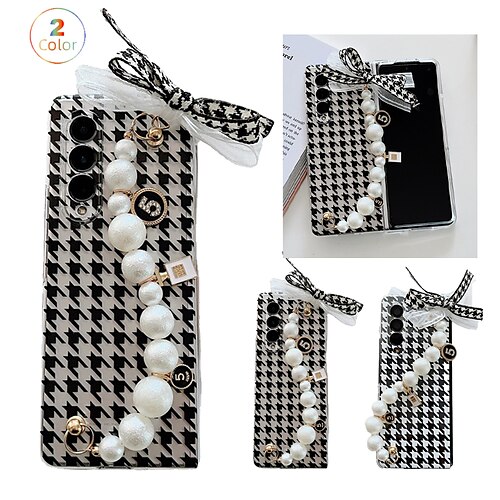 

telefon Etui Til Samsung Galaxy Bagcover Z Fold 4 Z Fold 3 Bærbar Anti-tabt Anti-rids Kontor / Business PC