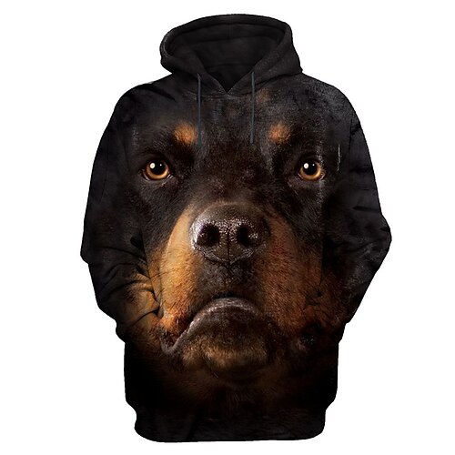 

Herren Hoodie Sweatshirt Kapuze Braun Mit Kapuze Tier Hund Grafik-Drucke Bedruckt Täglich Sport 3D-Druck Basic Strassenmode Designer Frühling Herbst Bekleidung Kapuzenpullover Sweatshirts