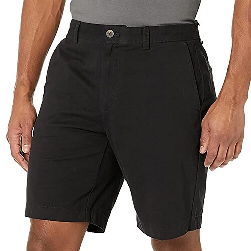 

Homme Short Short Chino Bermuda Shorts décontractés Poche Plein Confort Vestimentaire Longueur genou Extérieur du quotidien Vacances Vêtement de rue mode Vert militaire Noir