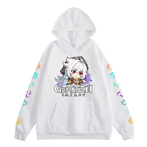 

Impatto Genshin Rasoio Felpa con cappuccio Cartone animato Manga Manga Tasca frontale Grafica Felpa con cappuccio Per Per uomo Per donna Unisex Per adulto Stampa a caldo 100% poliestere Casual