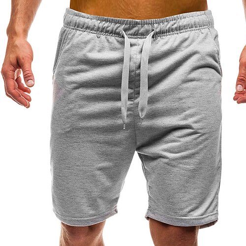 

Per uomo Pantaloncini sportivi Pantaloncini attivi Pantaloncini da sudore Pantaloncini casual Tasche A cordoncino Vita elastica Liscio Comfort Esterno Giornaliero Per uscire Misto cotone Di tendenza