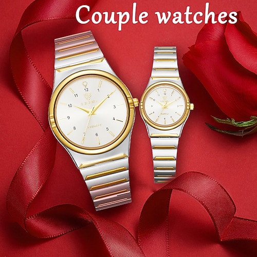 

Mujer Hombre Relojes de cuarzo Impermeable Acero Inoxidable Reloj