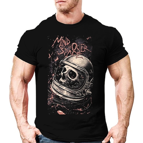 

Per uomo Plus Size maglietta Grande e alto Pop art Girocollo Manica corta Primavera estate Vintage Streetwear Comodo Informale Sport Top