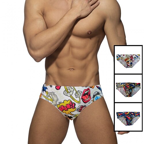 

Per uomo Boxer da mare Pantaloncini da mare Asciugatura rapida Boxer da surf Pantaloni Nuoto Surf Spiaggia Sport acquatici Con stampe Estate Primavera